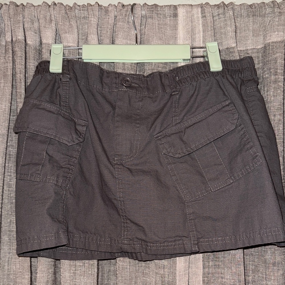 Women's Dark Gray Mini Skirt - Picture 3 of 3